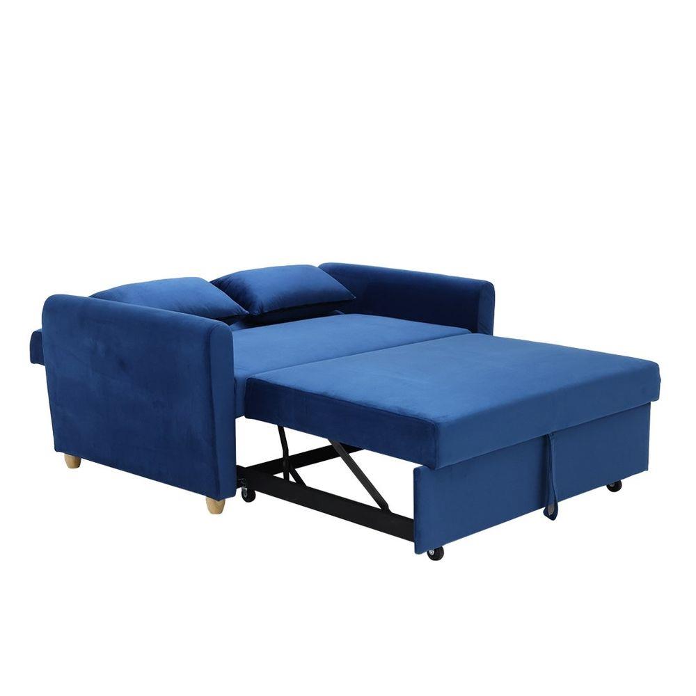 โซฟาเบด 2 ที่นั่ง LOOMS MILLKY 19224751 สีฟ้า