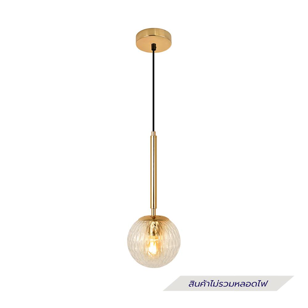 ไฟช่อ CARINI P2461050 สีทอง/ใส 1 หัว