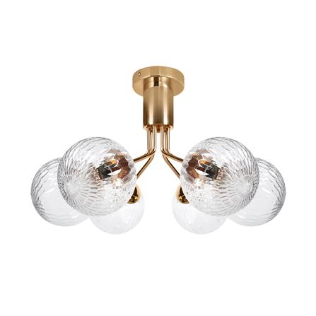 ไฟถาด CARINI P2461050-6 สีทอง/ใส 6 หัว_0