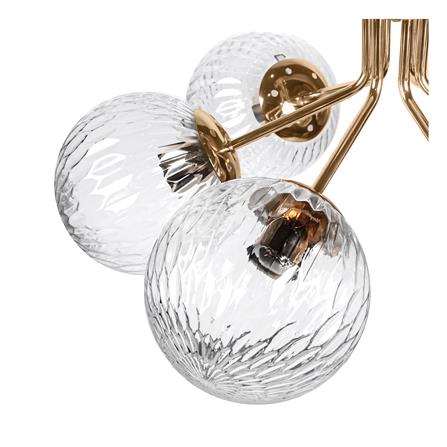 ไฟถาด CARINI P2461050-6 สีทอง/ใส 6 หัว_2