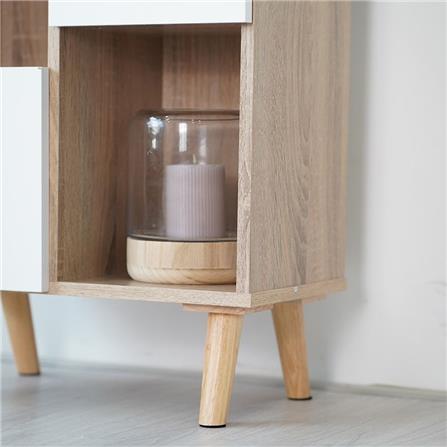 ชั้นวางของหน้าบานผสม LOOMS CONELL 19211162 50 ซม. สีขาว_3