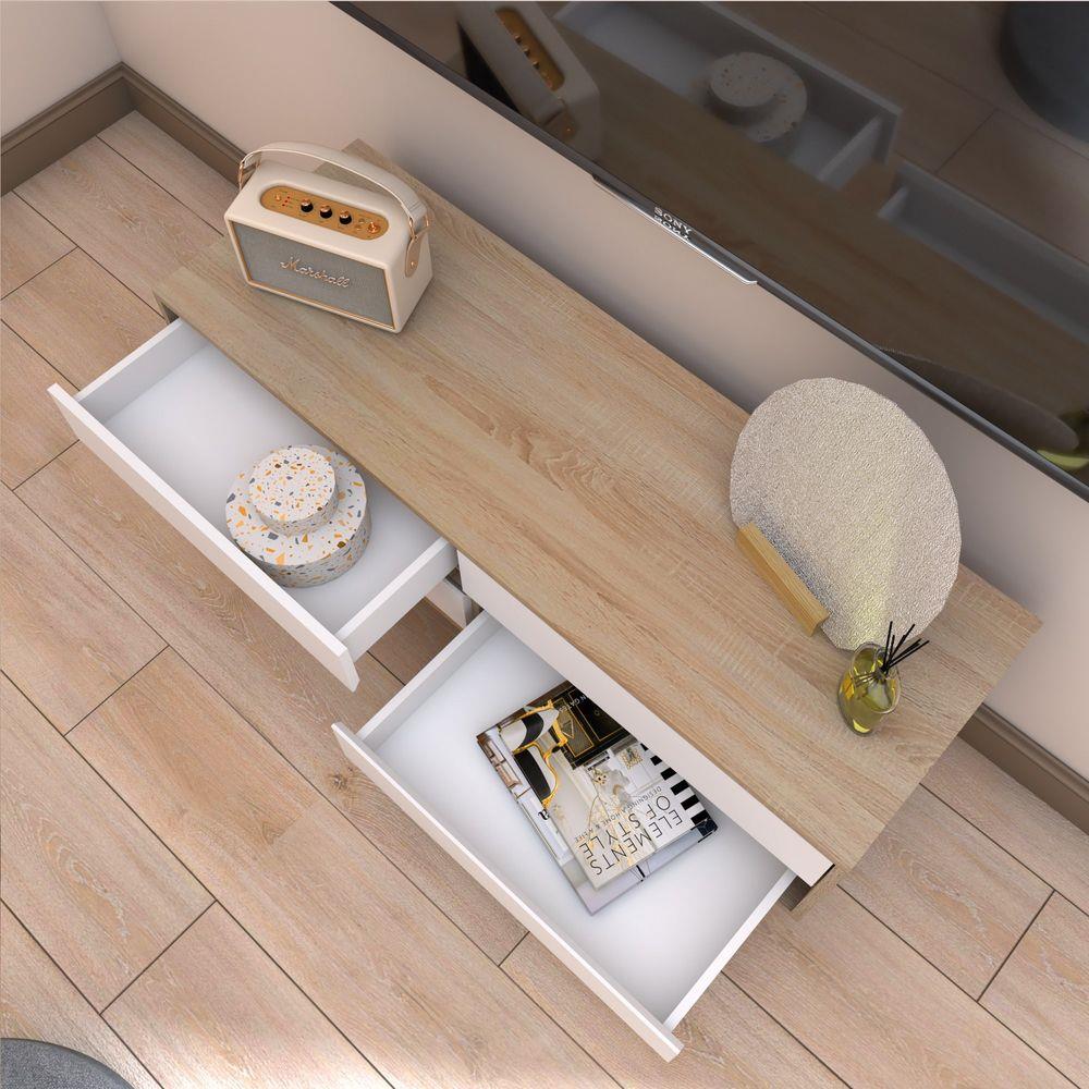 ตู้วางทีวี LOOMS ROOKIE 19225356 120 ซม. สีโซลิดโอ๊ค