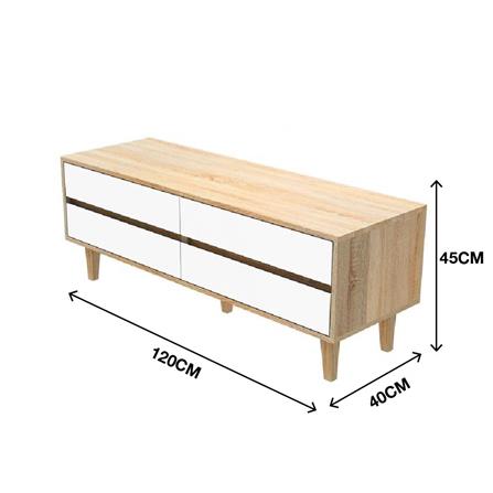 ตู้วางทีวี LOOMS ROOKIE 19225356 120 ซม. สีโซลิดโอ๊ค_8