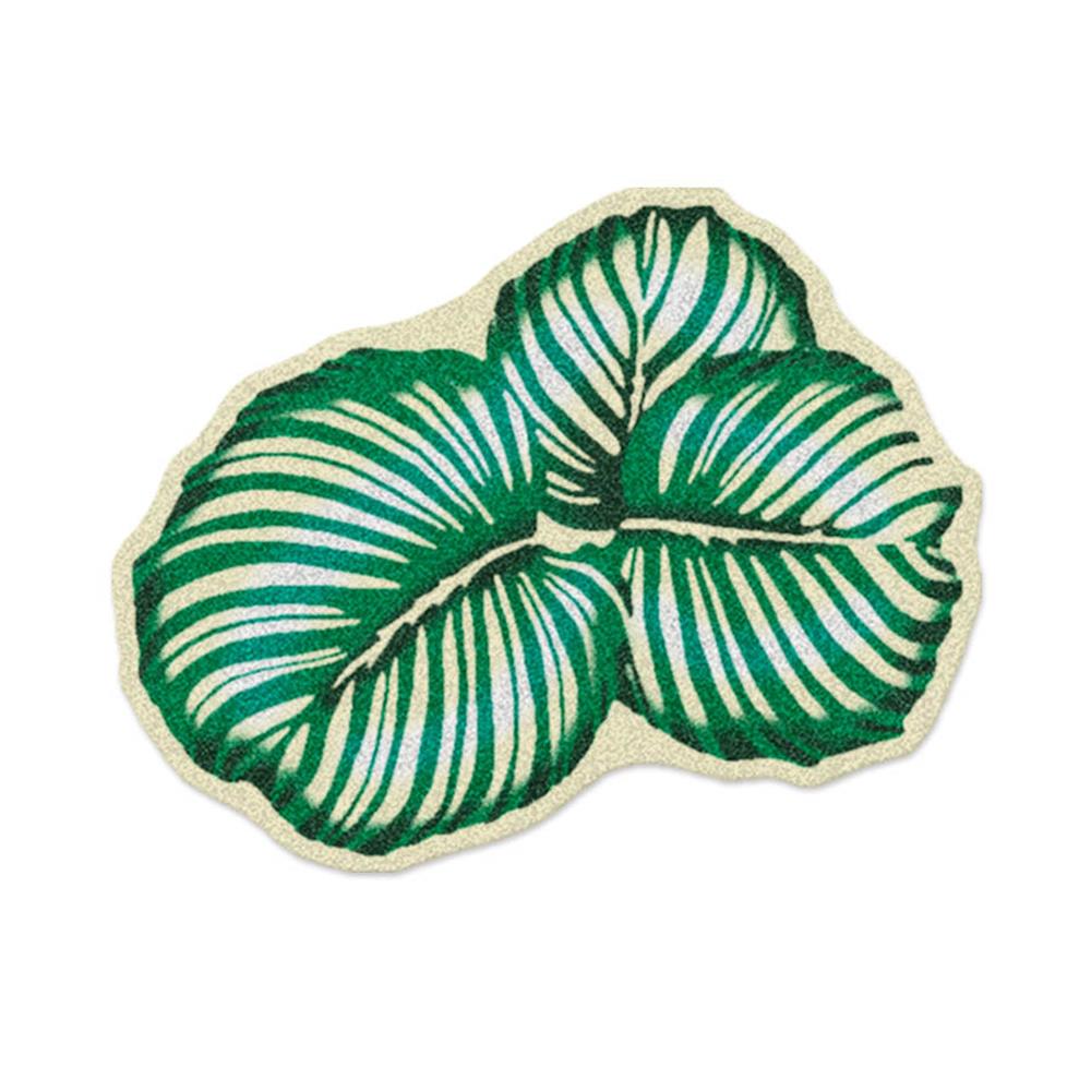 พรมเช็ดเท้าดักฝุ่น PRAW KLA BAITONG SH2 75X95 ซม. สีเขียว