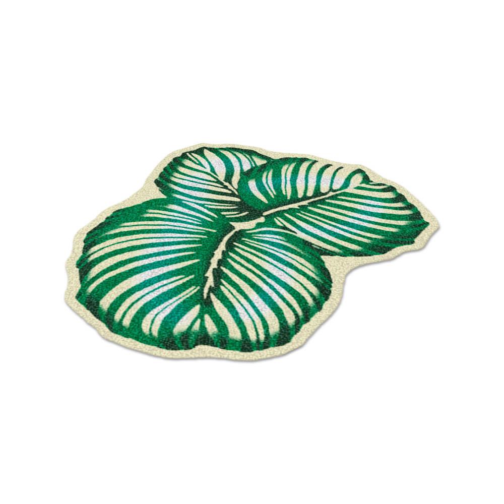 พรมเช็ดเท้าดักฝุ่น PRAW KLA BAITONG SH2 75X95 ซม. สีเขียว