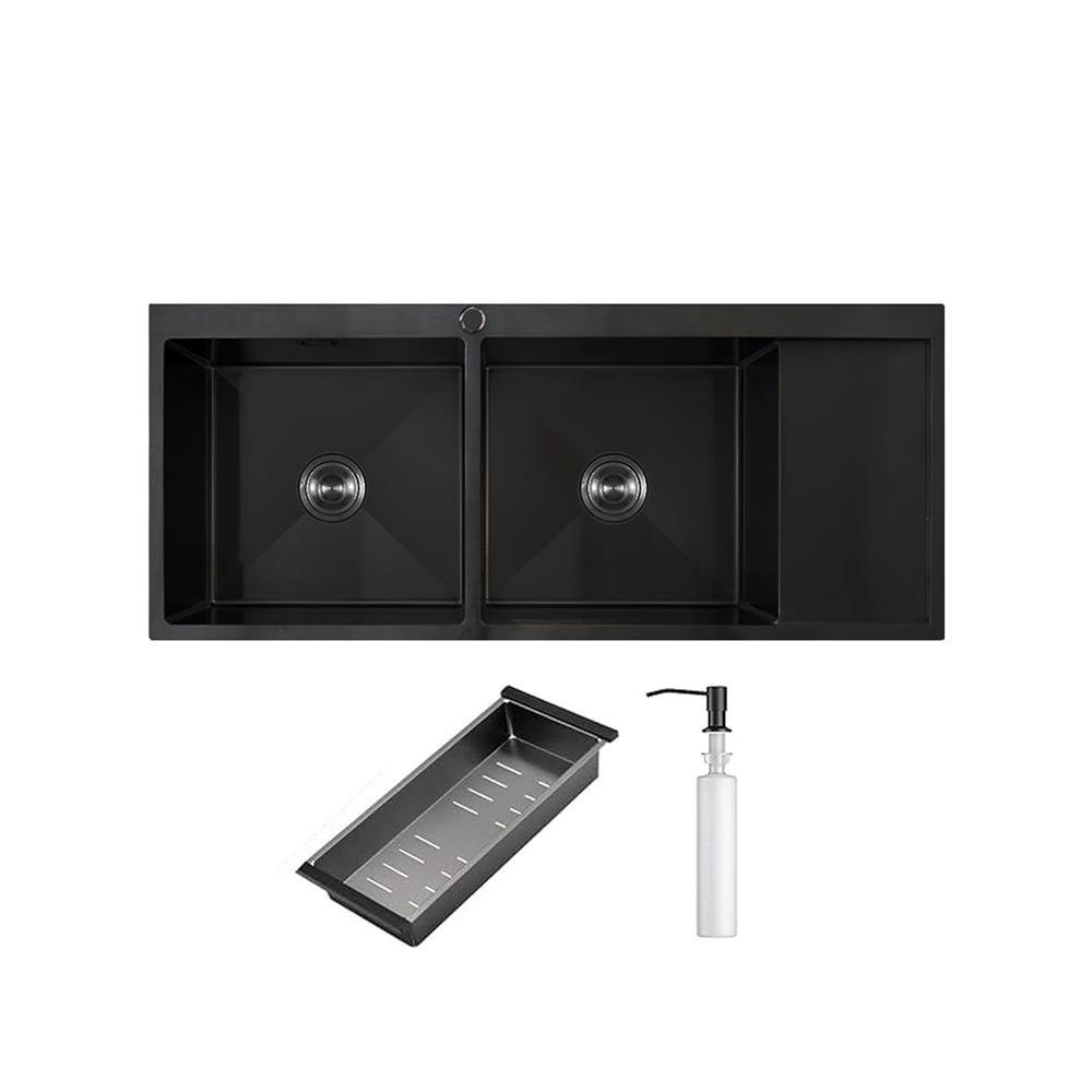 ซิงค์ฝัง 2 หลุม 1 ที่พัก TEKA TQ 2B1D PVD BLACK สีดำ