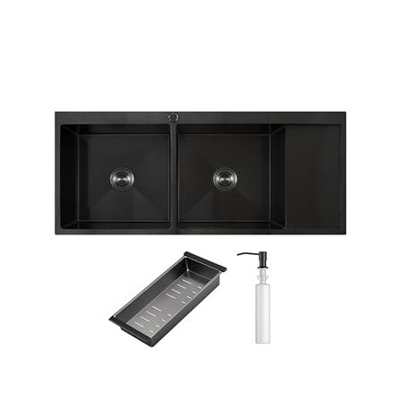 ซิงค์ฝัง 2 หลุม 1 ที่พัก TEKA TQ 2B1D PVD BLACK สีดำ_0