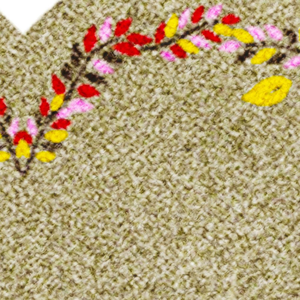 พรมเช็ดเท้าดักฝุ่น PRAW FOLK HEART-SH2 75X87 ซม. สีน้ำตาล