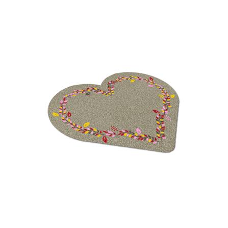 พรมเช็ดเท้าดักฝุ่น PRAW FOLK HEART-SH2 75X87 ซม. สีน้ำตาล_3