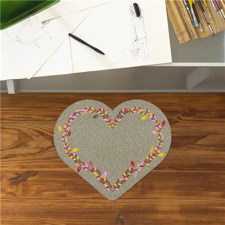 พรมเช็ดเท้าดักฝุ่น PRAW FOLK HEART-SH2 75X87 ซม. สีน้ำตาล_5
