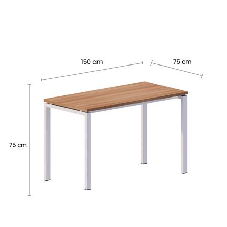 โต๊ะอเนกประสงค์ OFFICEINTREND NEWTRON WL-CAPU 150 ซม. สีน้ำตาล/ขาว_2