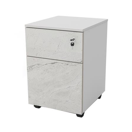 ตู้ลิ้นชัก 2 ลิ้นชัก OFFICEINTREND W-GRANITE 41.5 ซม. สีขาว_0