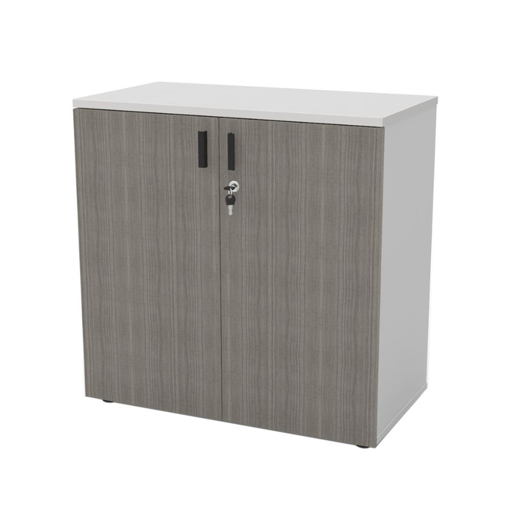 ตู้บานเปิด OFFICEINTREND W-COMBI สีขาว/เทา