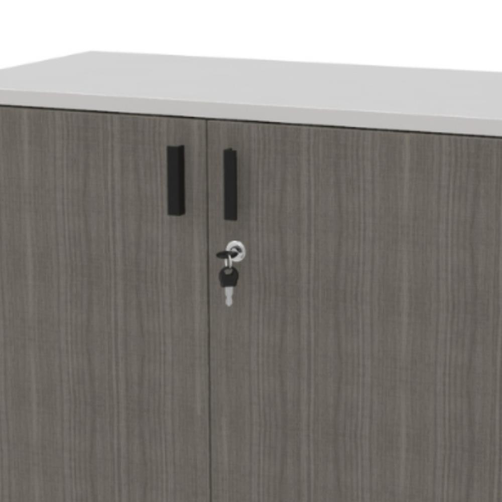 ตู้บานเปิด OFFICEINTREND W-COMBI สีขาว/เทา