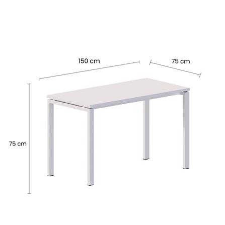 โต๊ะอเนกประสงค์ OFFICEINTREND NEWTRON W-WL 150 ซม. สีขาว_2