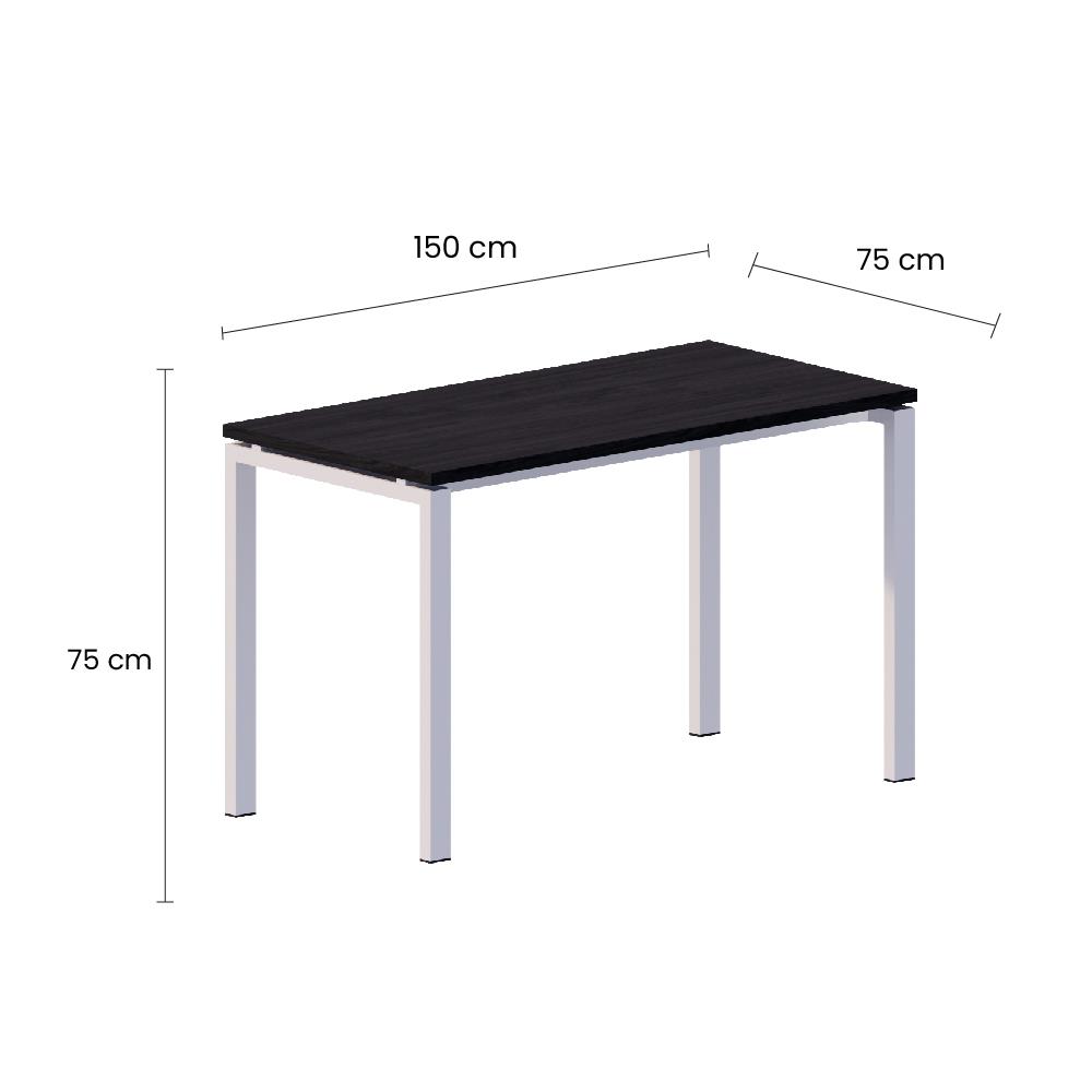 โต๊ะอเนกประสงค์ OFFICEINTREND NEWTRON WL-B 150 ซม. สีดำ/ขาว