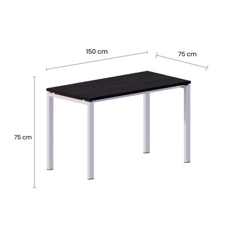 โต๊ะอเนกประสงค์ OFFICEINTREND NEWTRON WL-B 150 ซม. สีดำ/ขาว_2