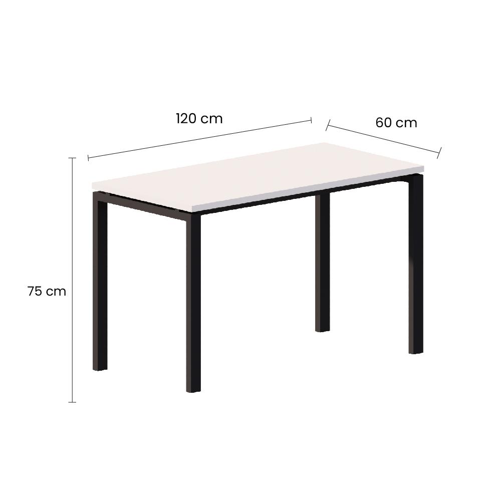 โต๊ะอเนกประสงค์ OFFICEINTREND NEWTRON BL-W 120 ซม. สีขาว/ดำ