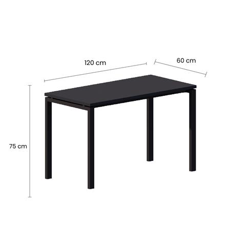 โต๊ะอเนกประสงค์ OFFICEINTREND NEWTRON BL-B 120 ซม. สีดำ_2