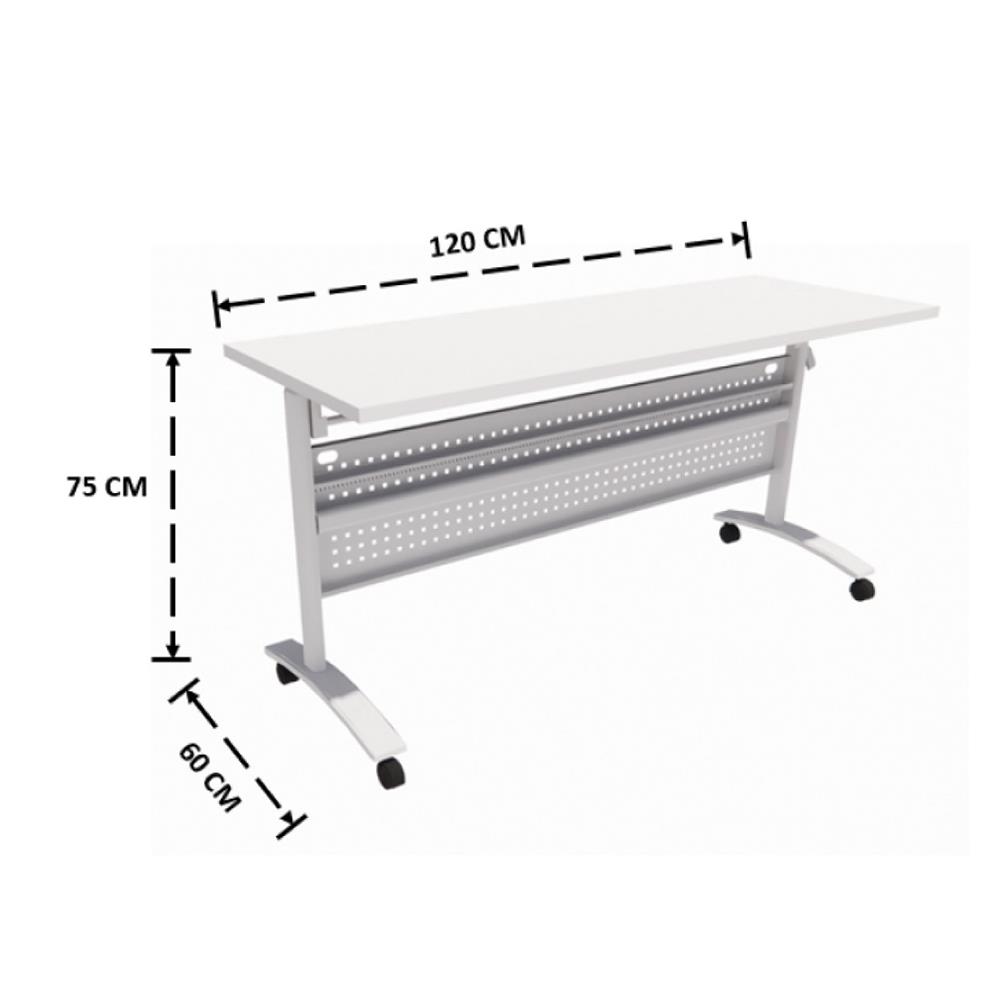 โต๊ะทำงาน OFFICEINTREND ZENITH 120 ซม. สีขาว