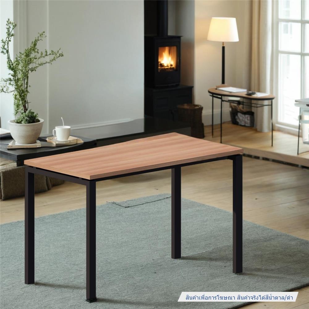โต๊ะอเนกประสงค์ OFFICEINTREND NEWTRON BL-TEAK 120 ซม. สีน้ำตาล/ดำ
