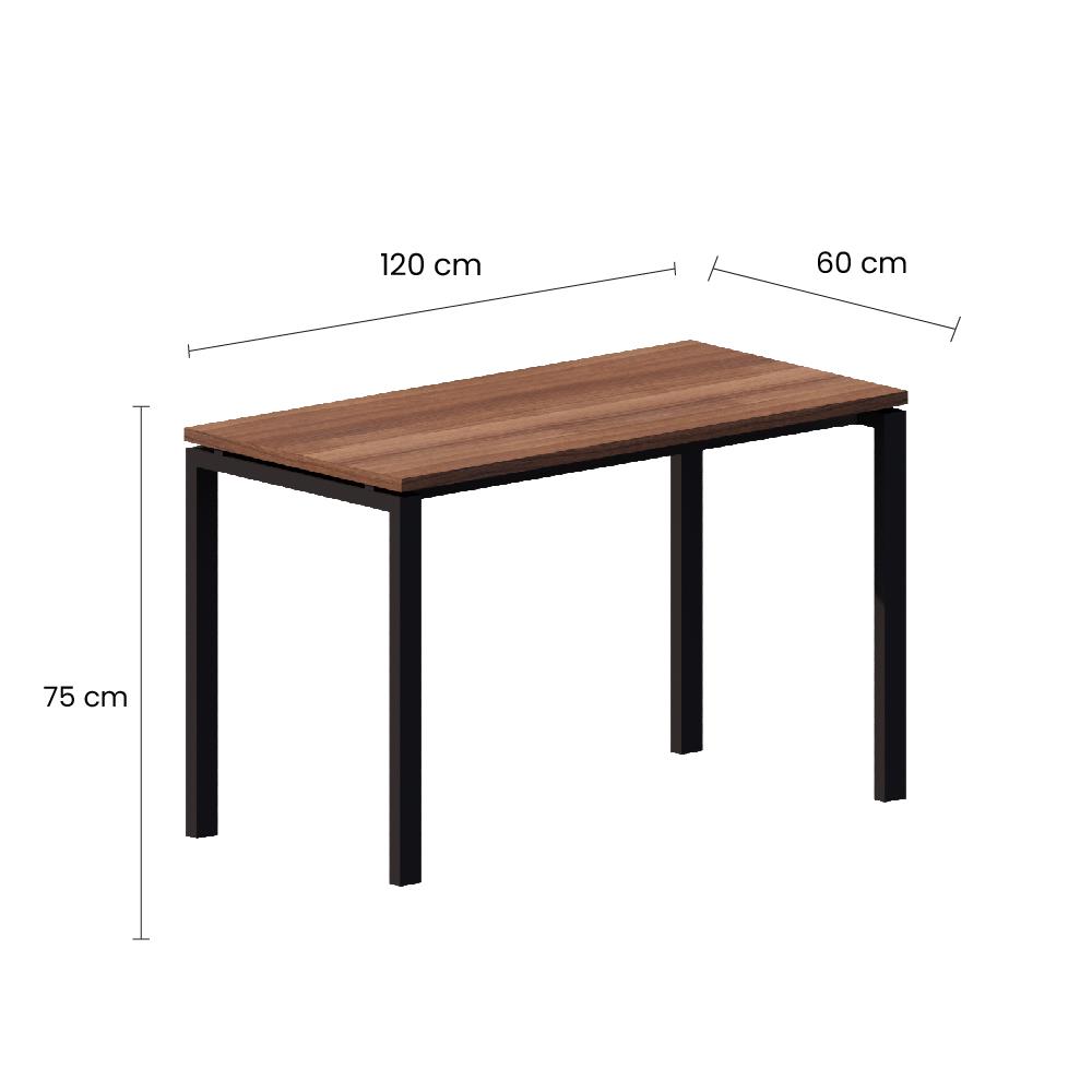 โต๊ะอเนกประสงค์ OFFICEINTREND NEWTRON BL-TEAK 120 ซม. สีน้ำตาล/ดำ