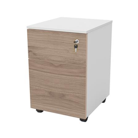 ตู้ลิ้นชัก 2 ลิ้นชัก OFFICEINTREND WH-VINTAGE 41.5 ซม. สีขาว/โอ๊ค_0