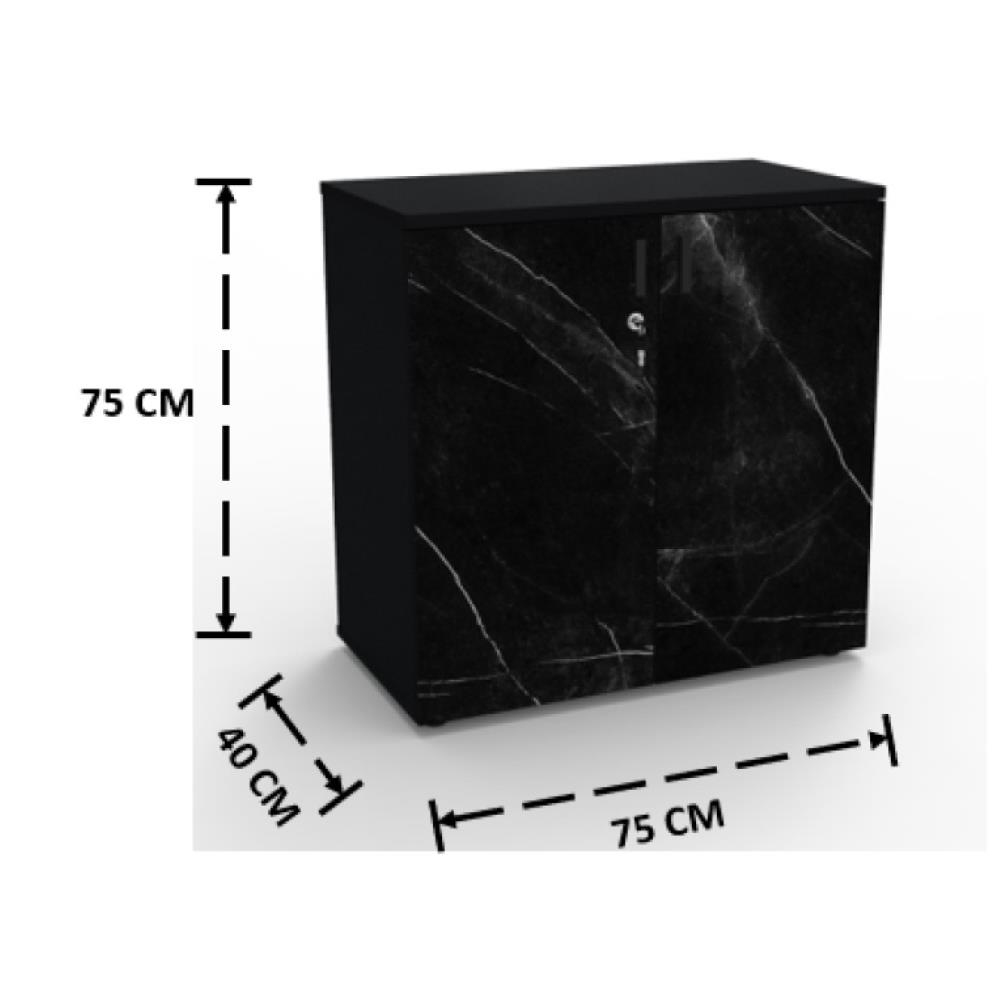 ตู้บานเปิด OFFICEINTREND B-MIDNIGHT สีดำ