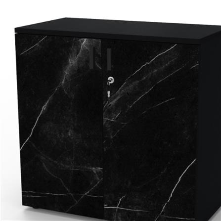 ตู้บานเปิด OFFICEINTREND B-MIDNIGHT สีดำ_1