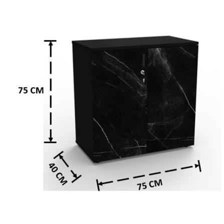 ตู้บานเปิด OFFICEINTREND B-MIDNIGHT สีดำ_2