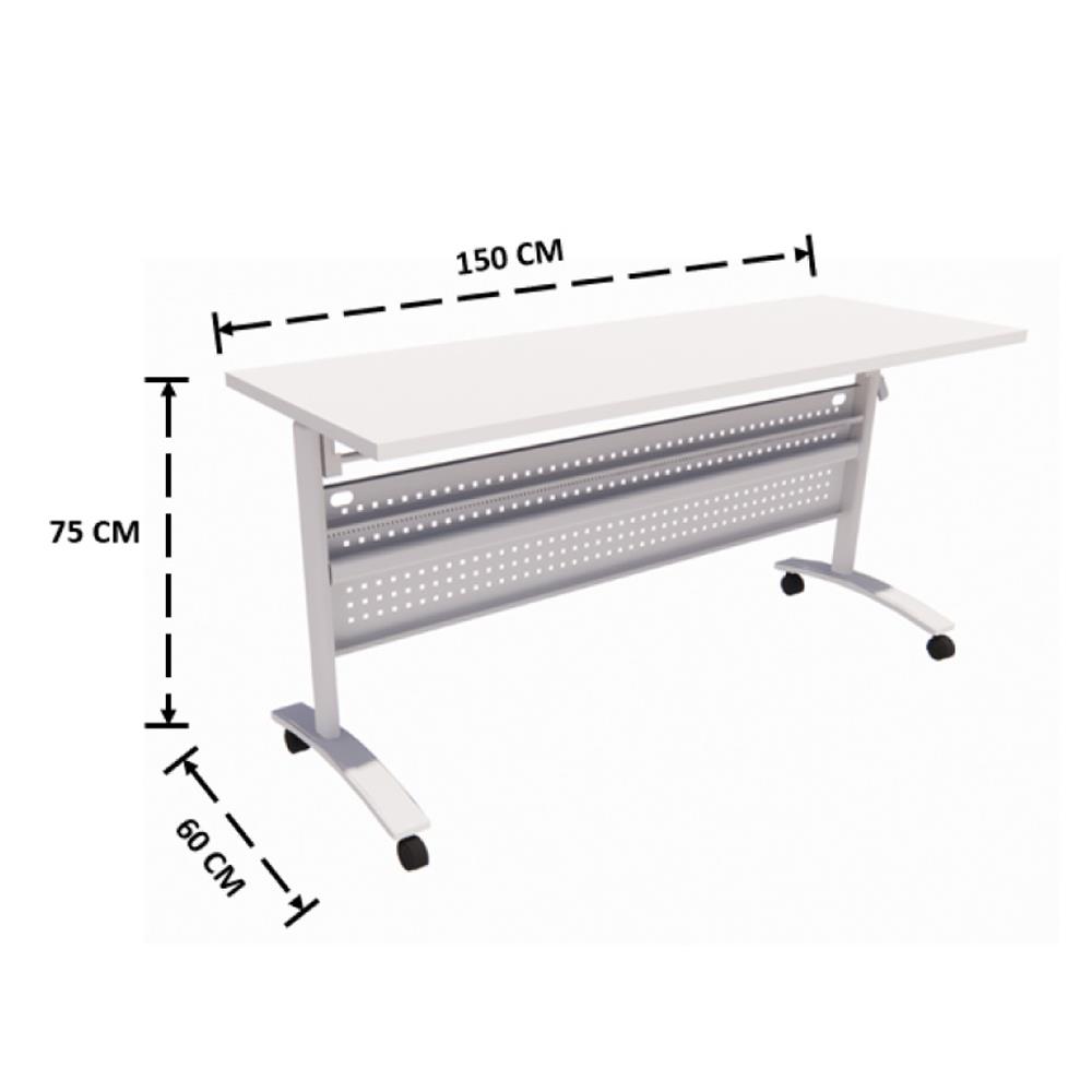 โต๊ะทำงาน OFFICEINTREND ZENITH 150 ซม. สีขาว