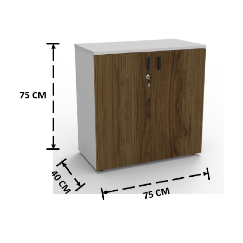 ตู้บานเปิด OFFICEINTREND W-VINTAGE สี VINTAGE OAK/ขาว