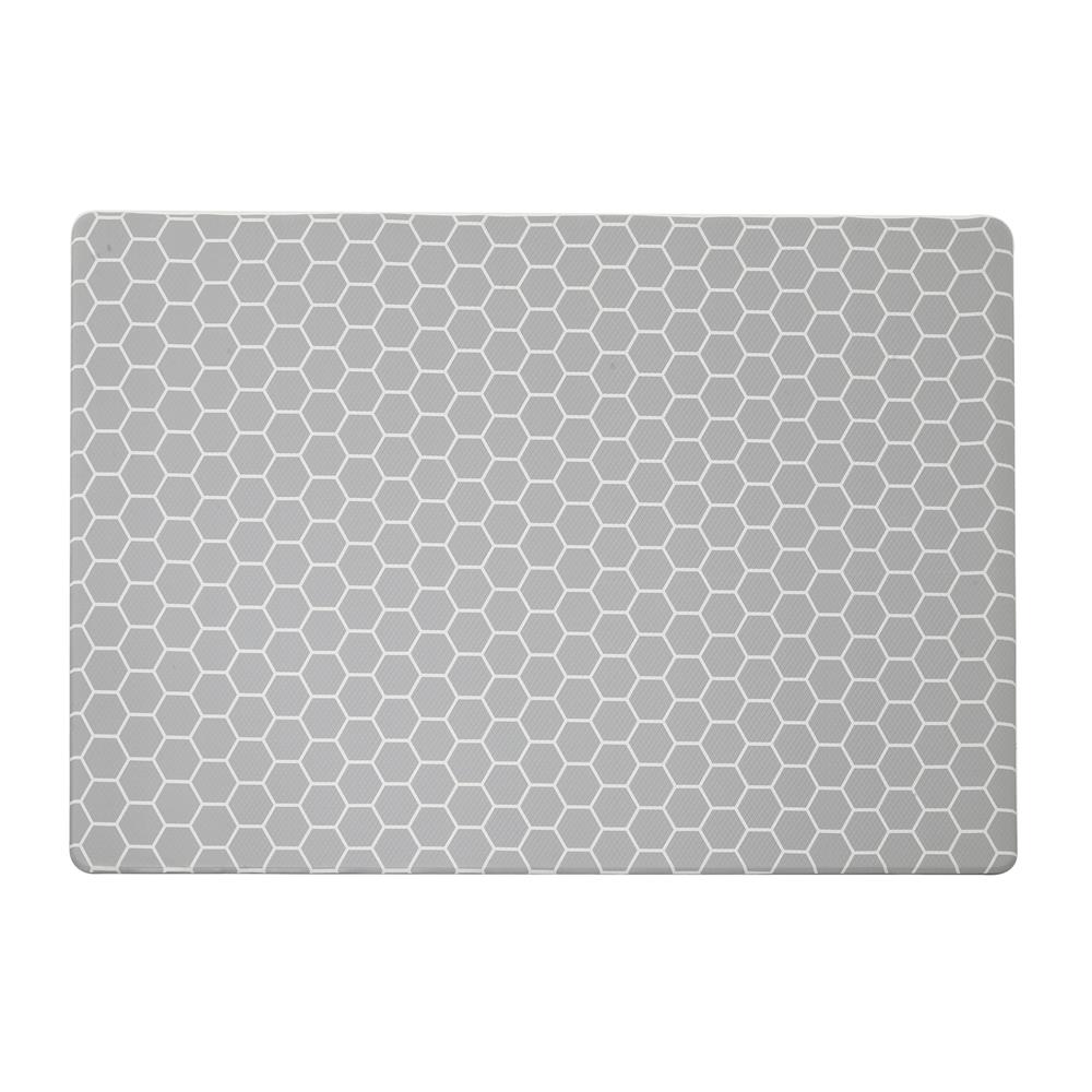 แผ่นอเนกประสงค์ HOME LIVING STYLE HEXA 135X185 ซม. สีเทา_0