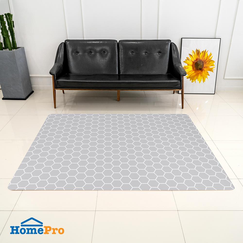 แผ่นอเนกประสงค์ HOME LIVING STYLE HEXA 135X185 ซม. สีเทา