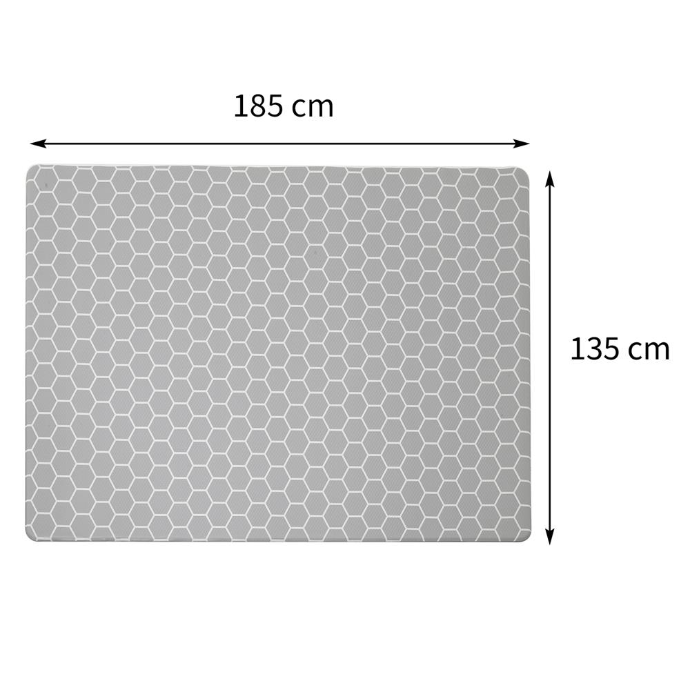 แผ่นอเนกประสงค์ HOME LIVING STYLE HEXA 135X185 ซม. สีเทา