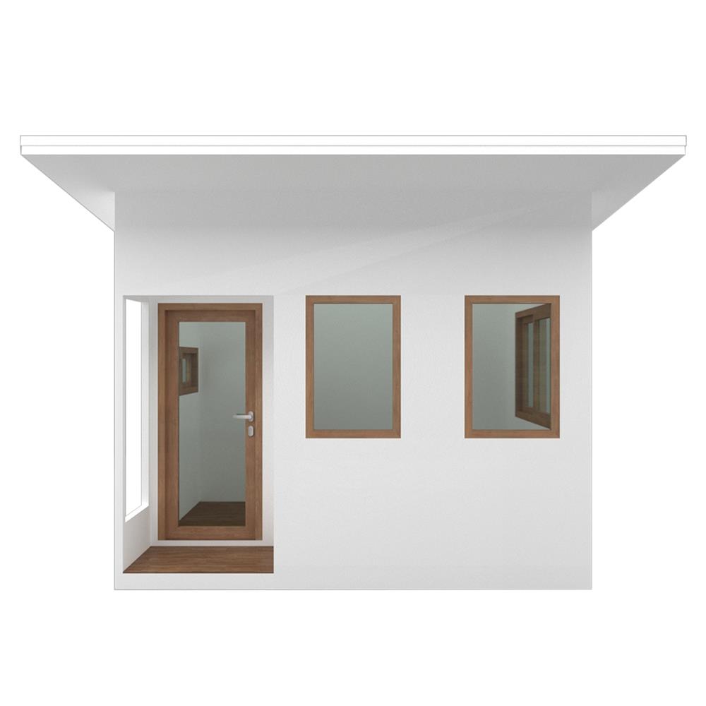 บ้านน็อคดาวน์ แบบ 3 โมเดิร์น T.C. GRANDHOME 2.5x3x2.5 ม.