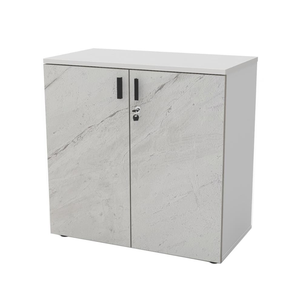 ตู้บานเปิด OFFICEINTREND W-GRANITE สีขาว