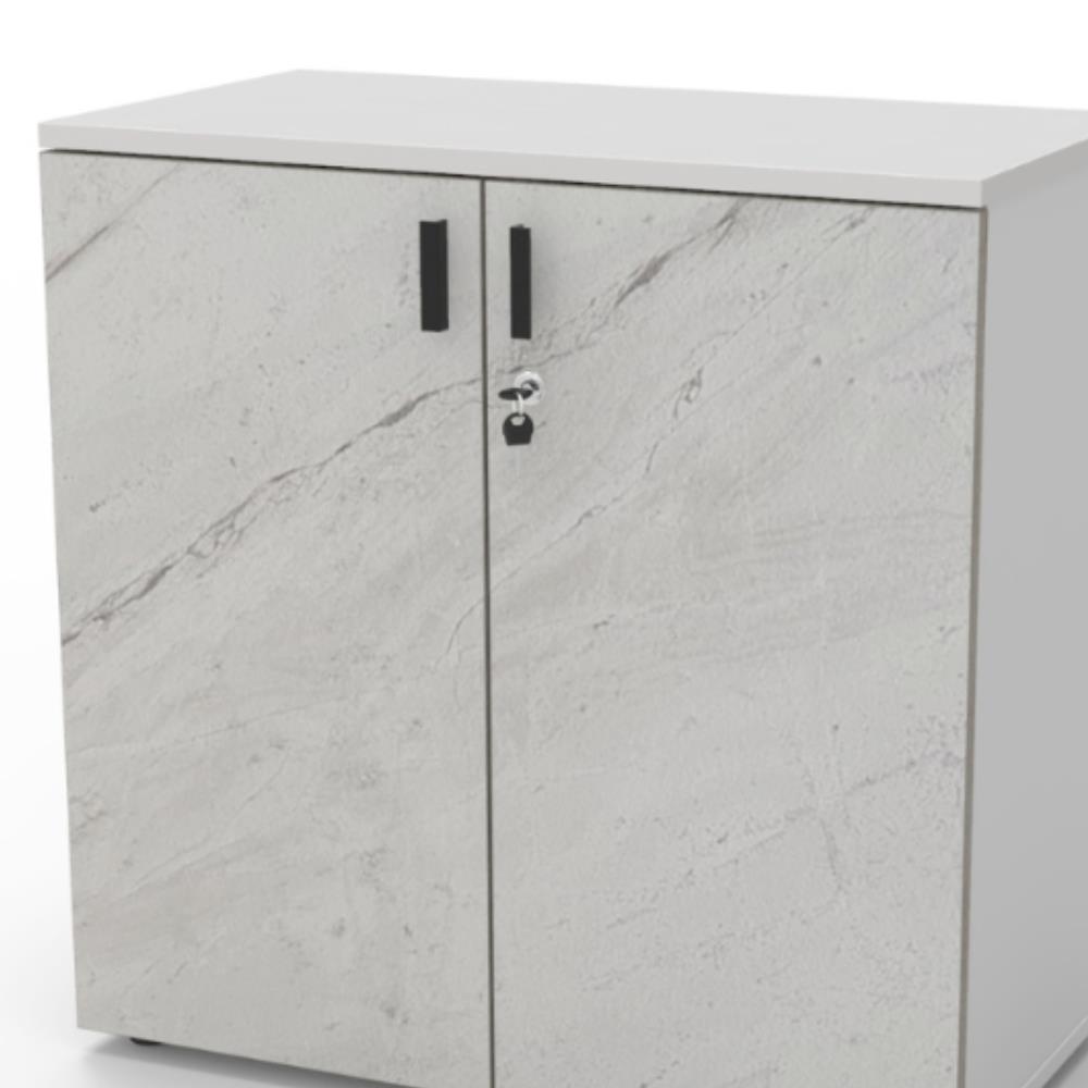 ตู้บานเปิด OFFICEINTREND W-GRANITE สีขาว