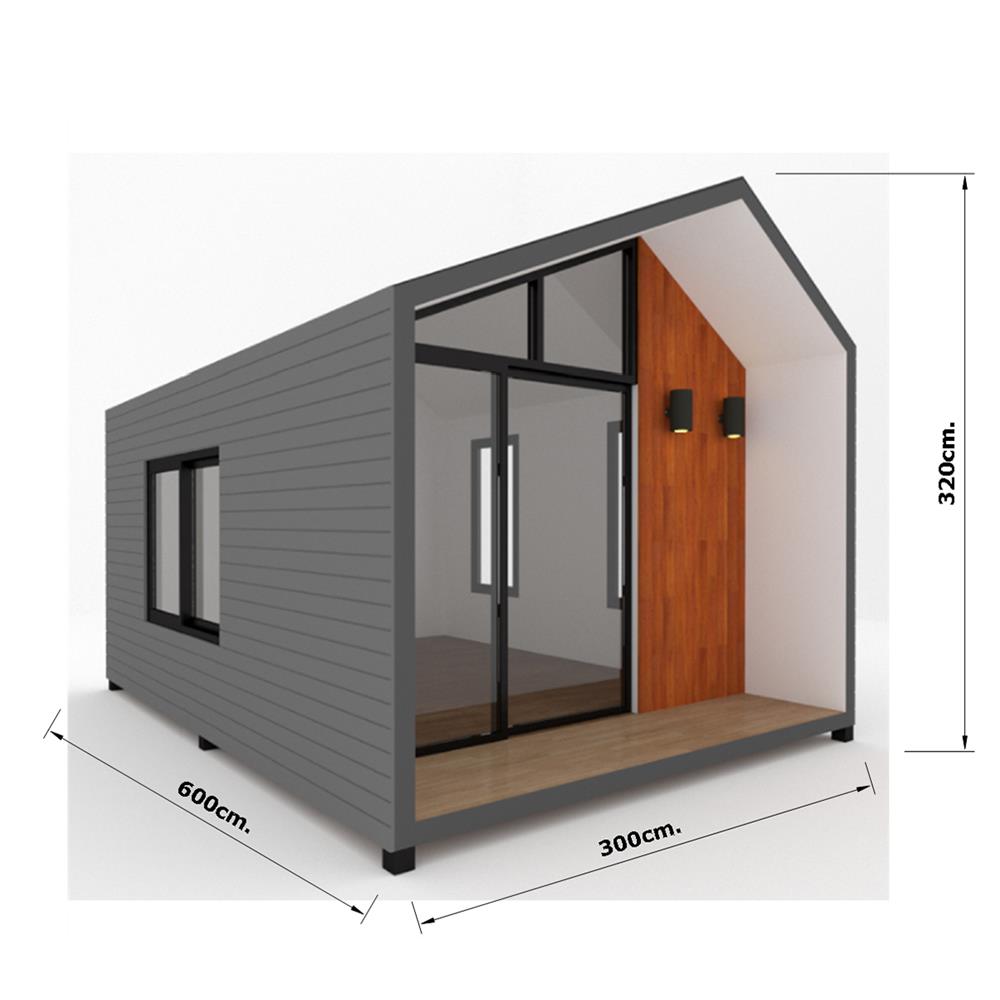 บ้านน็อคดาวน์ แบบ 2 นอร์ดิก T.C. GRANDHOME 6X3X3.2 ม.