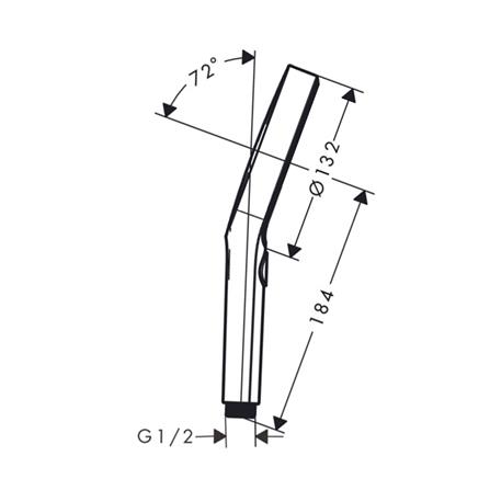 หัวฝักบัวสายอ่อน 3 ระดับ HANSGROHE HG26865670_1