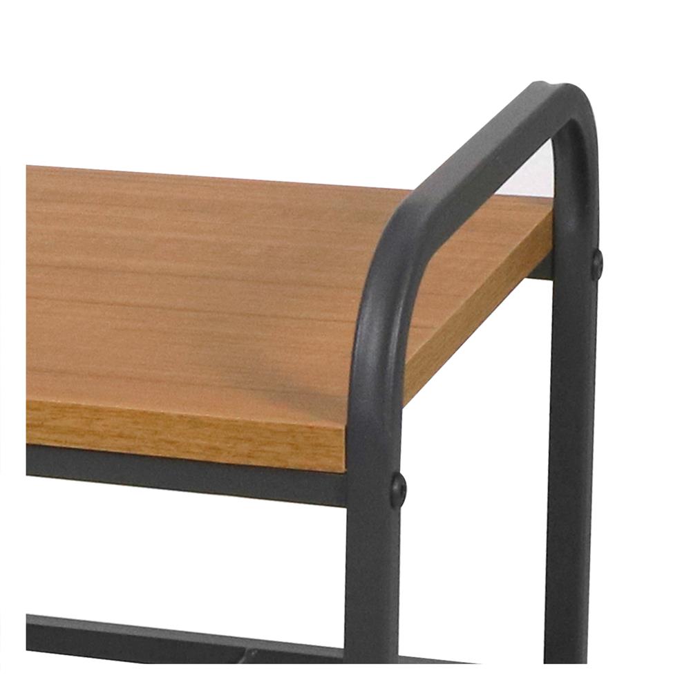 ชั้นรองเท้า 3 ชั้น พร้อมท็อปไม้ STACKO FLEXI 70X30X68 ซม. สีเทา