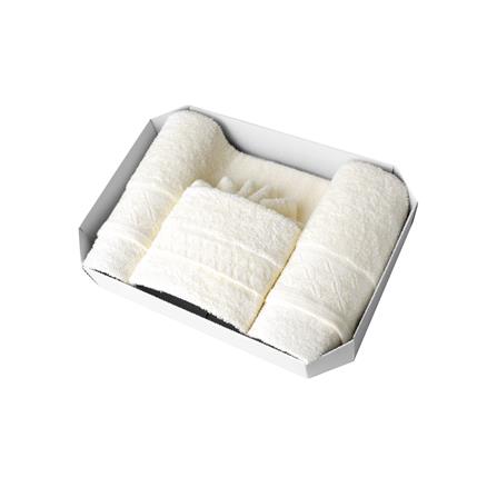 ผ้าขนหนู GIFT SET FROLINA CHARISMA EXQUISITE สี CREAM แพ็ก 2 ชิ้น_4