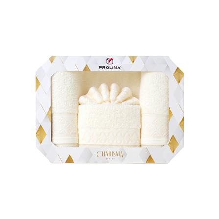 ผ้าขนหนู GIFT SET FROLINA CHARISMA EXQUISITE สี CREAM แพ็ก 2 ชิ้น_5