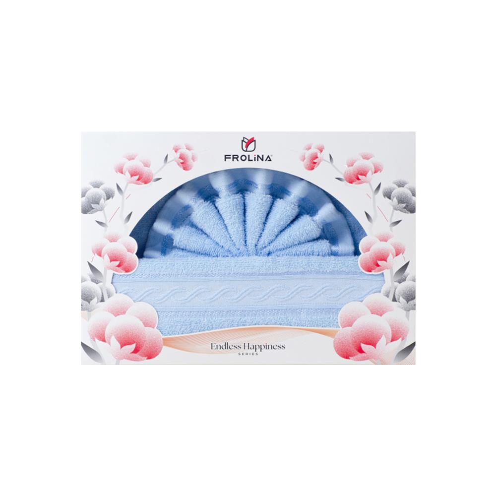 ผ้าขนหนู GIFT SET FROLINA HAPPINESS IMAGINE สี BLUE