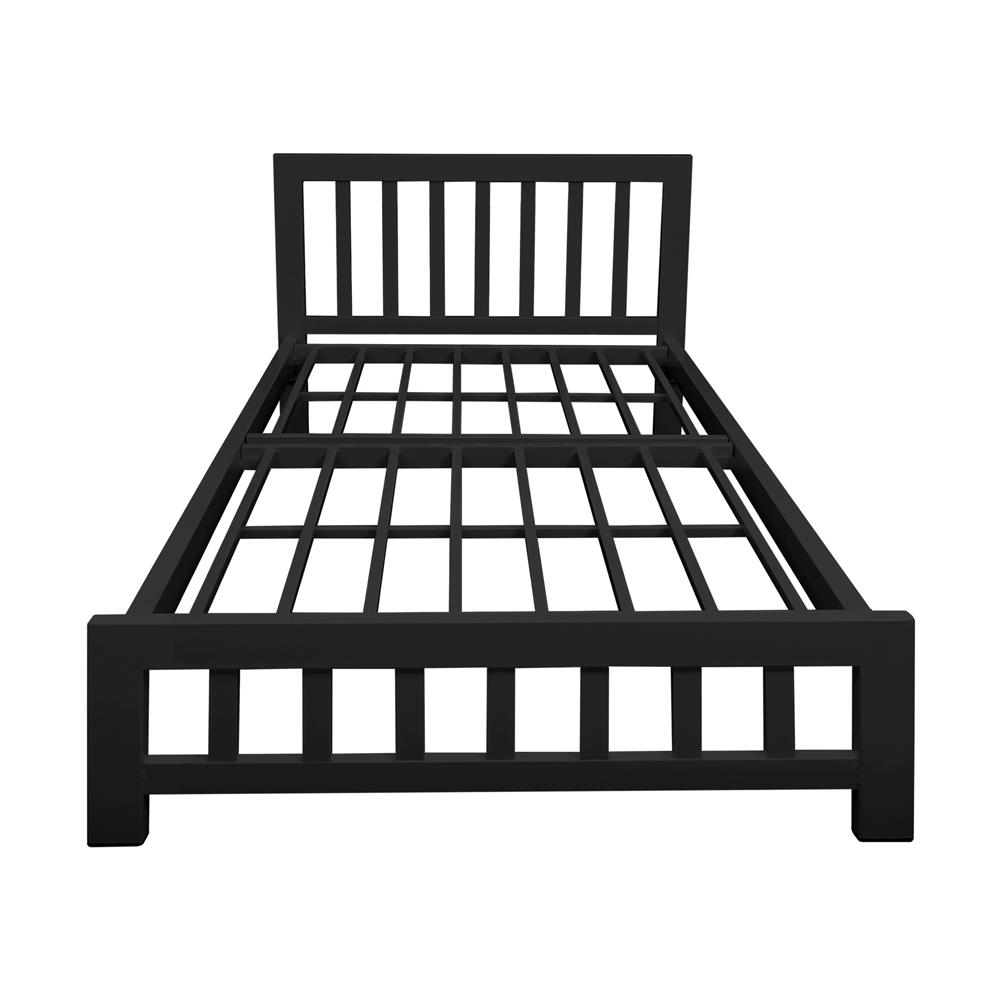 เตียงเหล็ก 3.5 ฟุต THAIBULL SSTVIE-032-105 สีดำ