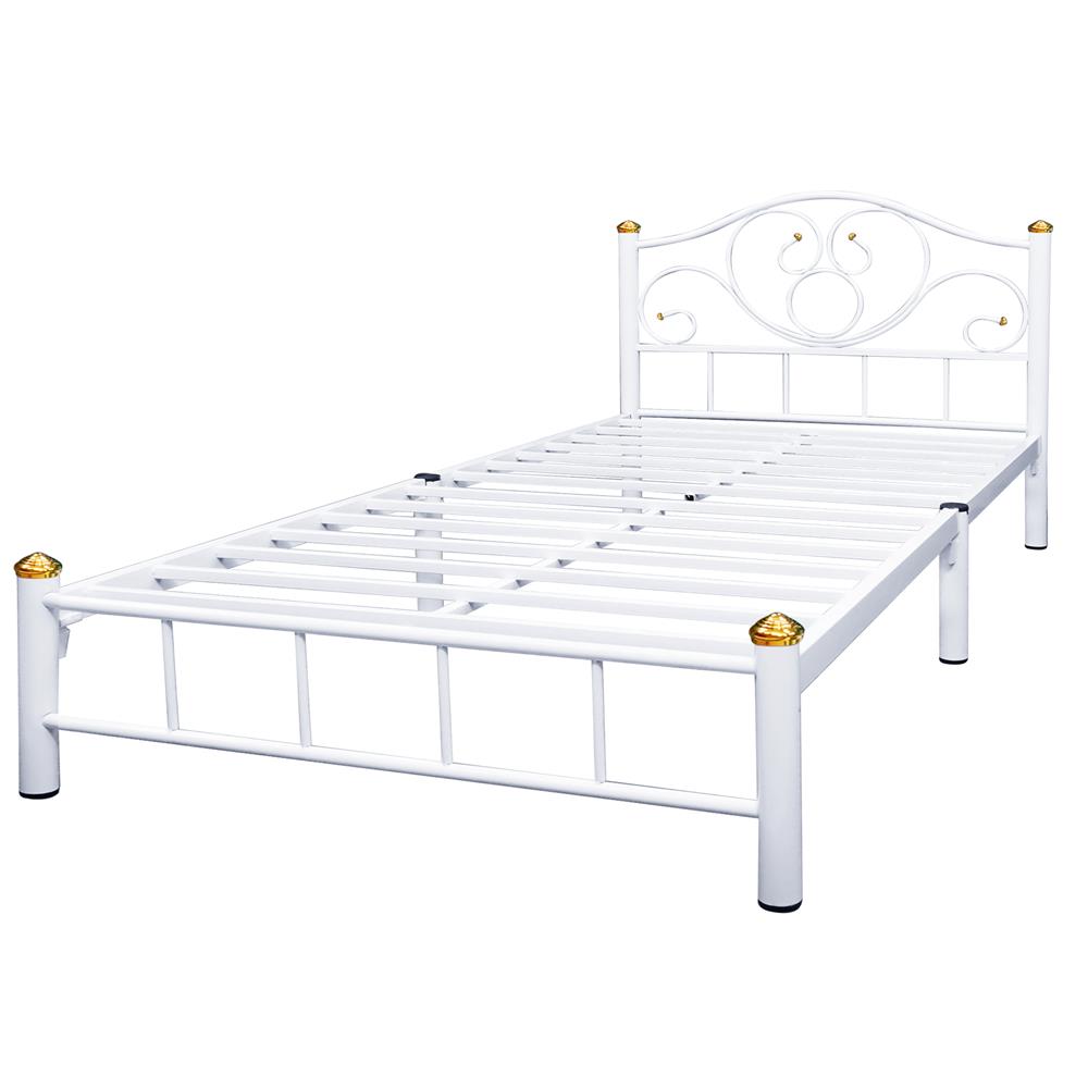 เตียงเหล็ก 3.5 ฟุต THAIBULL SSTFOC-032-105 สีขาว