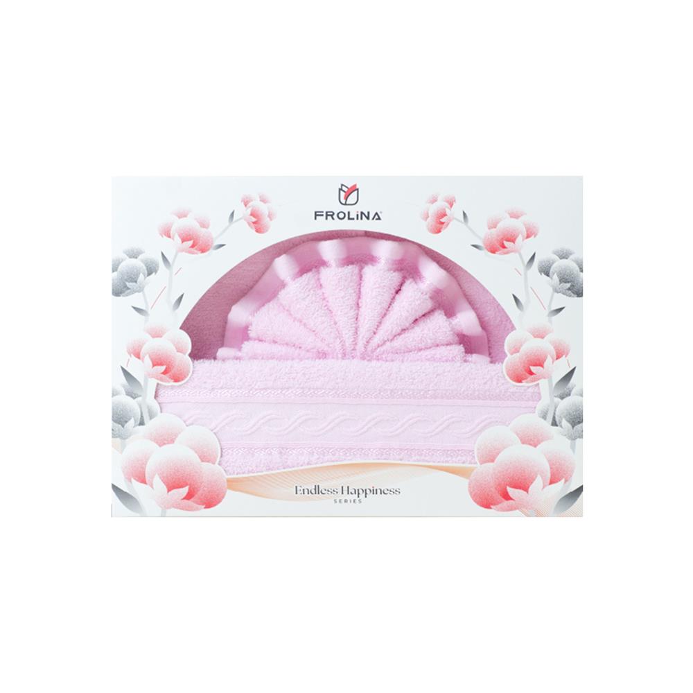 ผ้าขนหนู GIFT SET FROLINA HAPPINESS IMAGINE สี PINK