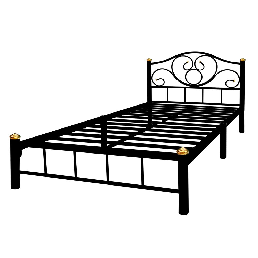 เตียงเหล็ก 3.5 ฟุต THAIBULL SSTFOC-032-105 สีดำ