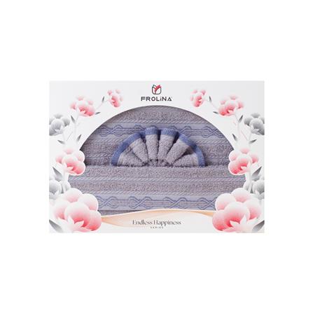 ผ้าขนหนู GIFT SET FROLINA HAPPINESS INFINITY สี GREY แพ็ก 2 ชิ้น_5