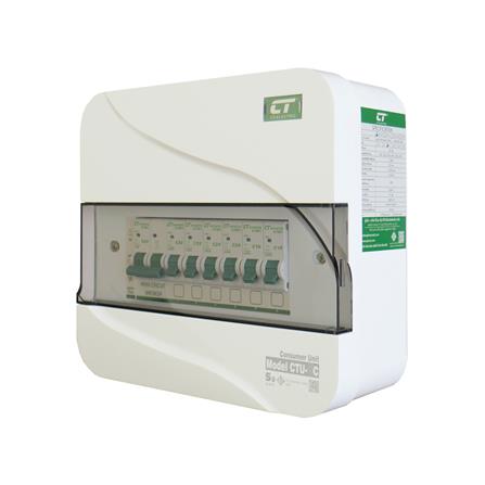 ชุดตู้คอนซูมเมอร์ยูนิต CTU-6 ช่อง เมนธรรมดา 63 แอมป์ CT ELECTRIC_1